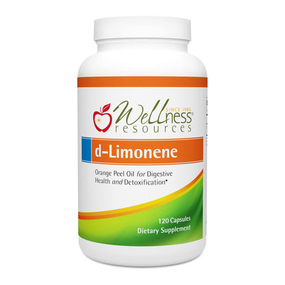 Wellness Resources High Potency d-Limonene 1000mg – 120 Capsules | Orange Peel Digestive Support