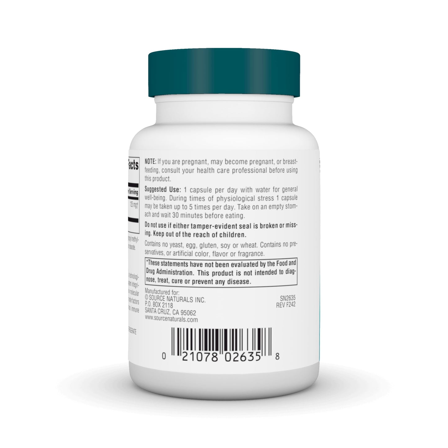 Source Naturals Wellness Transfer Factor 125 mg - 60 Veg Capsules | Immune Support