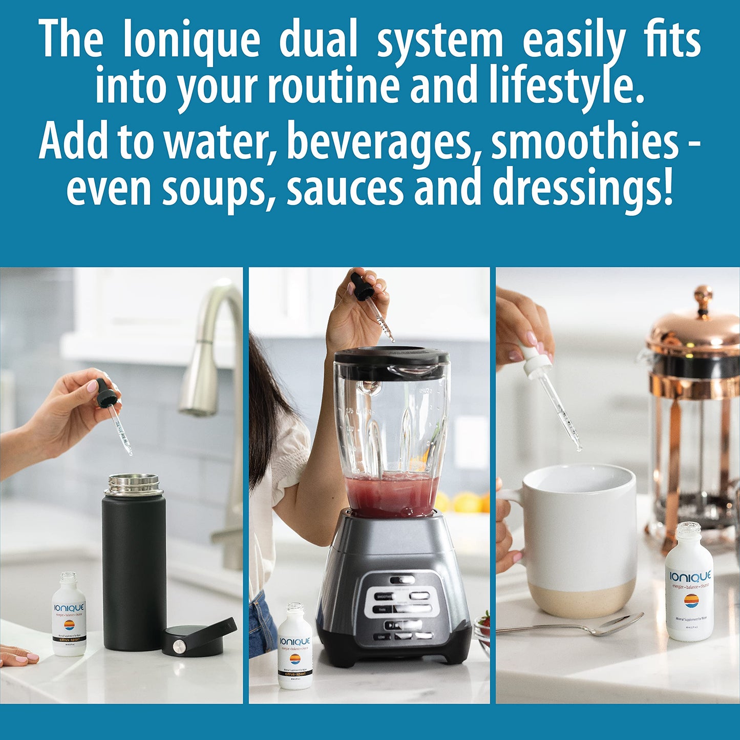 NEW Ionique Mineral Hydration System – Magnesium, Trace Minerals & Electrolytes in 2 oz Liquid Drops