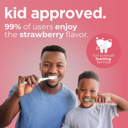 Wellnesse Kids Hydroxyapatite Toothpaste with Xylitol - Fluoride Free Strawberry 4 oz