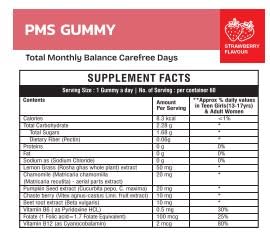 Wellrite PMS Gummy Vitamins – 60 Count, Strawberry, Vegan & Gelatin Free