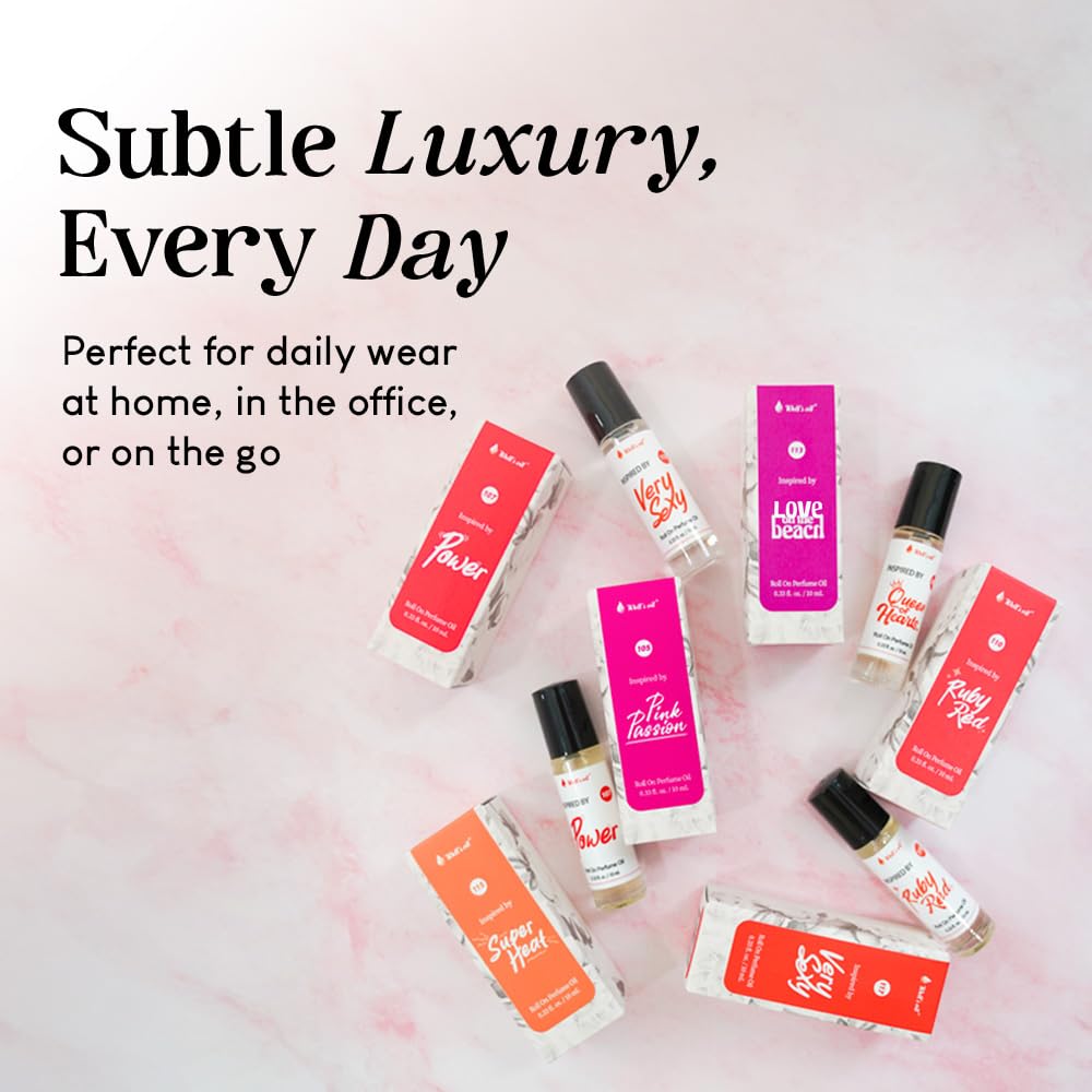 Well's Oil Roll-On Perfume Oil (Bacarat 540) | Long-Lasting | Paraben-Free | 0.33 Fl Oz / 10 ml