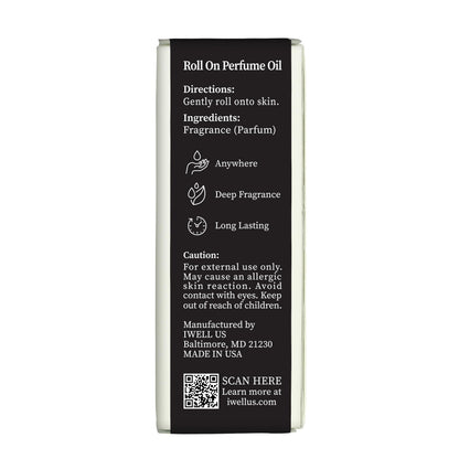 Well's Oil Roll-On Perfume Oil (Bacarat 540) | Long-Lasting | Paraben-Free | 0.33 Fl Oz / 10 ml