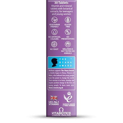 Wellteen Her by Vitabiotics – Nutritional Support for Teens 13–19 (30 Tablets)