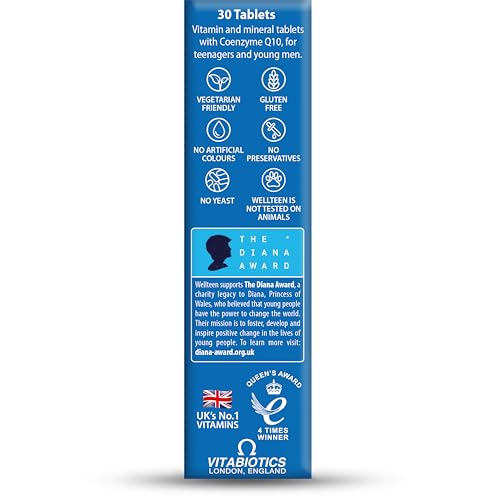 Wellteen by Vitabiotics Him Tablets x30 | 30 Pack | Cognitive & Immune Support