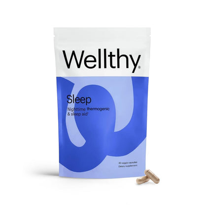 Wellthy Night Time Thermogenic – B6, Ashwagandha & Melatonin for Women | Nighttime Weight Loss