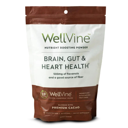WellVine Nutrition Boosting Blend – Upcycled Chardonnay Grape Powder for Brain, Gut & Heart Health