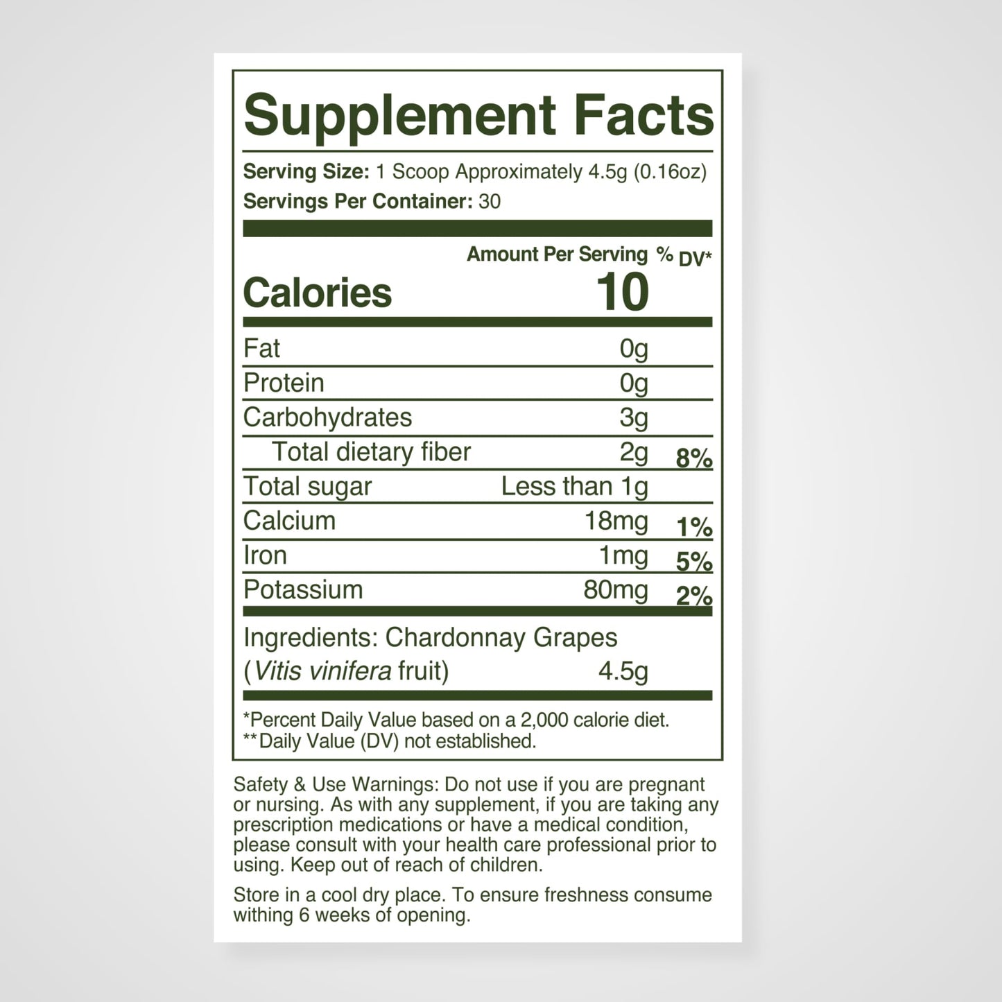 WellVine Premium Smart Prebiotic Gut Health Supplement Powder for Men & Women | Digestive Support & Gut Health With 100% Upcycled Chardonnay Grapes | Plant-Based, Gluten and Allergen-Free | 4.75Oz