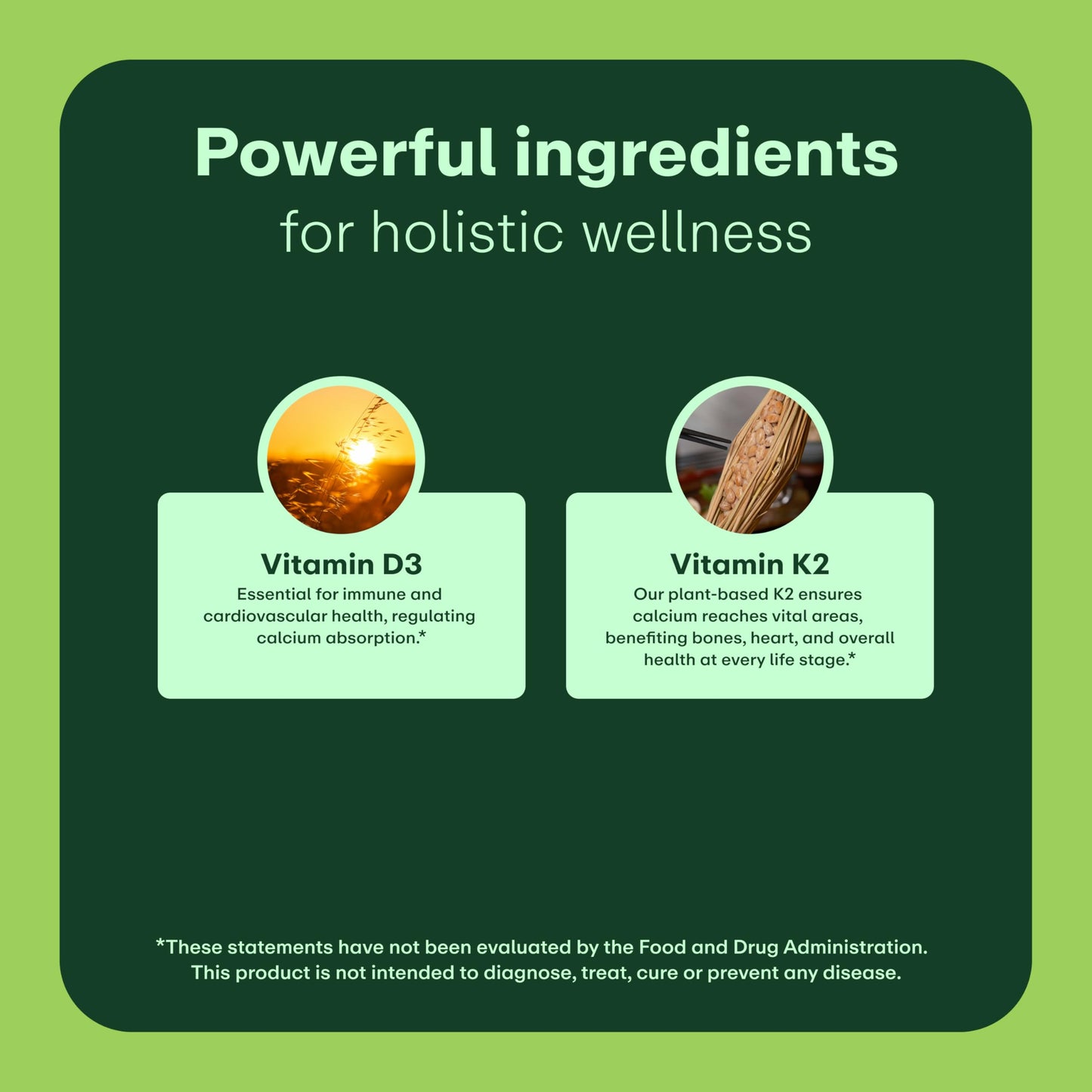 WellWithAll Vitamin D3 5000 IU + K2 100 mcg | Immune, Calcium & Cardiovascular Support | Plant-Based | 60-Day Supply