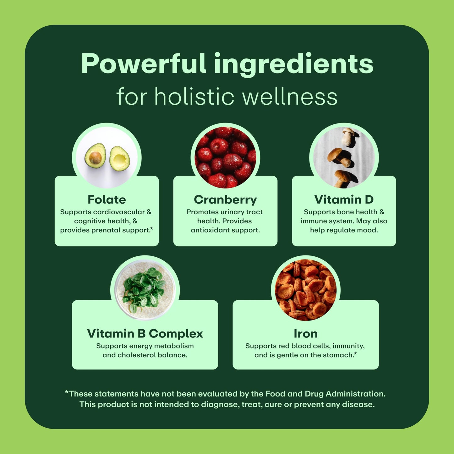 WellWithAll Women's Multivitamin - Allergen-Free Daily Multivitamin with Iron | 60 Tablets