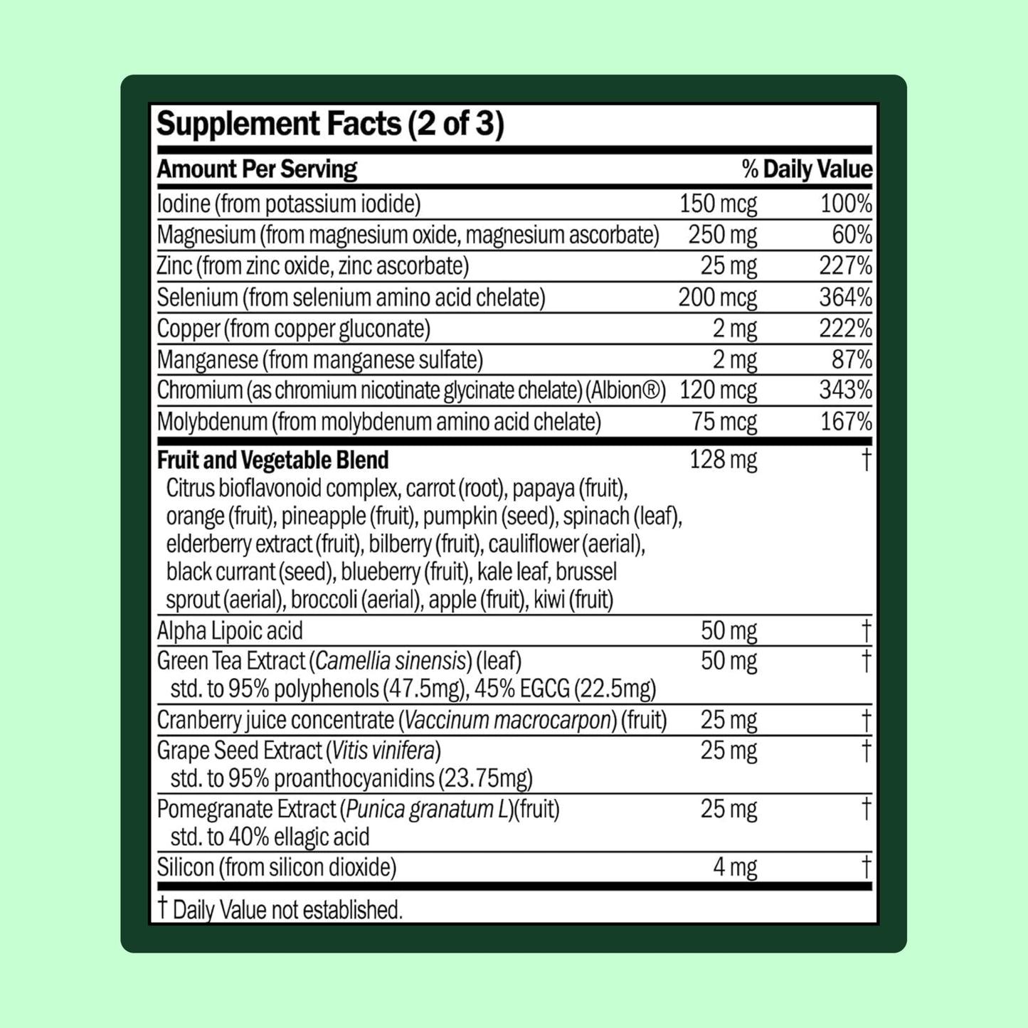 WellWithAll Women's Multivitamin - Allergen-Free Daily Multivitamin with Iron | 60 Tablets