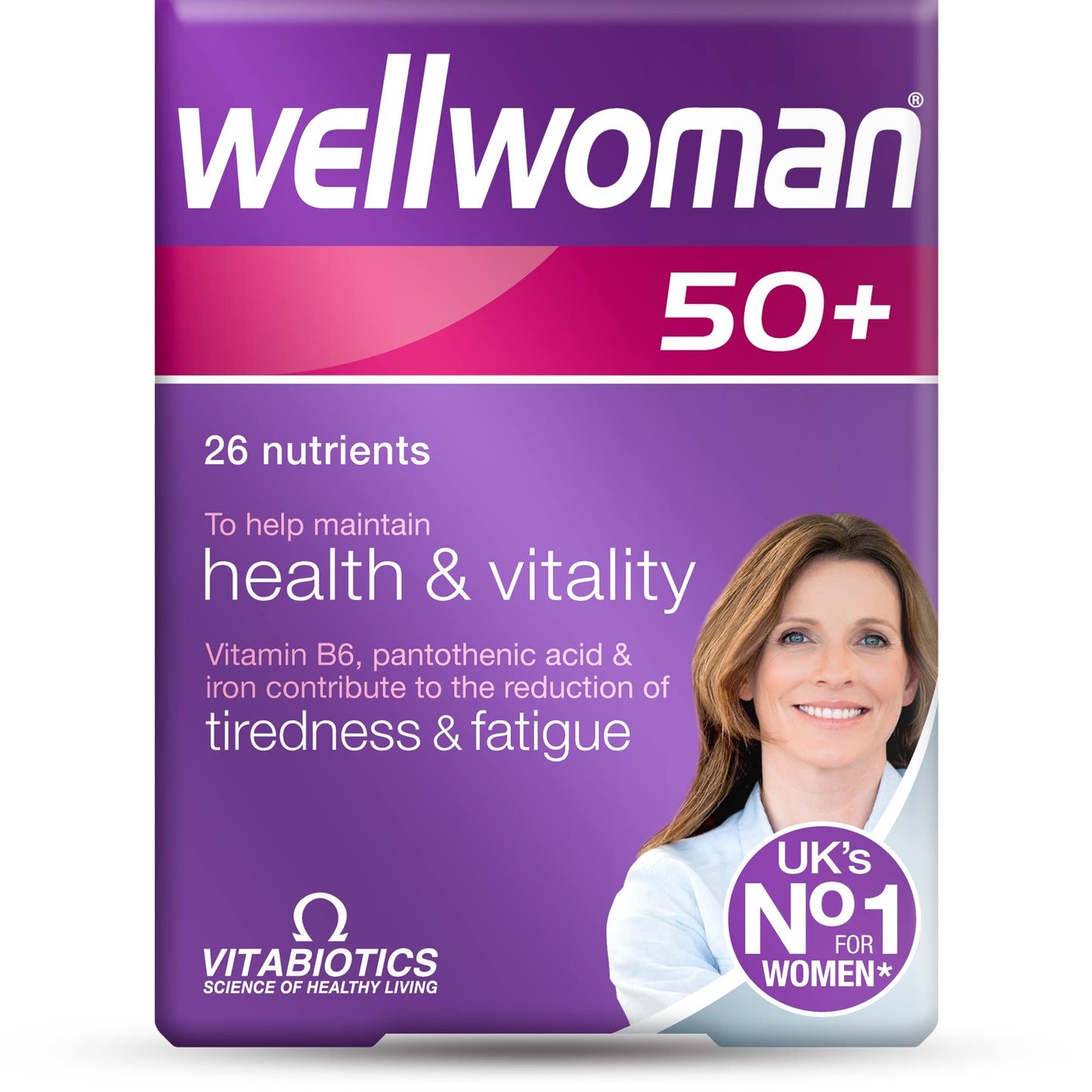 Wellwoman 50+ 30 Tablets | Vitabiotics Wellwoman 50+ Supplement