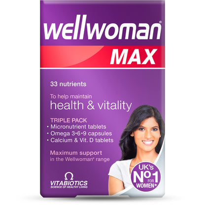 Wellwoman Max Capsules - Pack of 84 | Vitabiotics