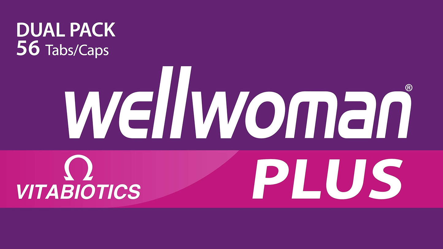 Vitabiotics Wellwoman Plus Tablets - 56 Capsules | Omega 3-6-9 Multivitamin