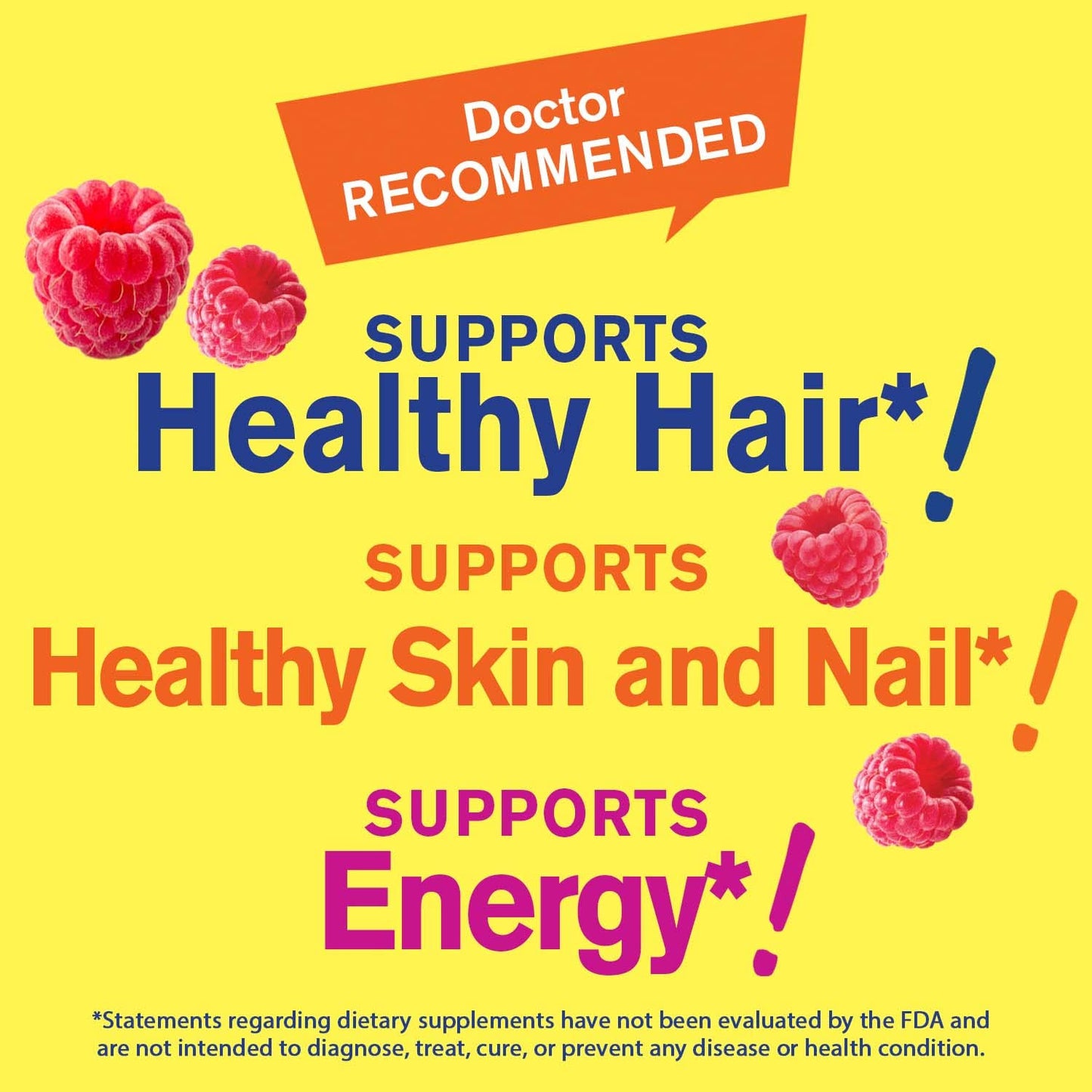 WellYeah Biotin 10,000 mcg Gummies – Stronger Hair, Skin & Nails (Berry) – Vegan, Gluten-Free, Non-GMO – 60 Gummies (Pack of 2)