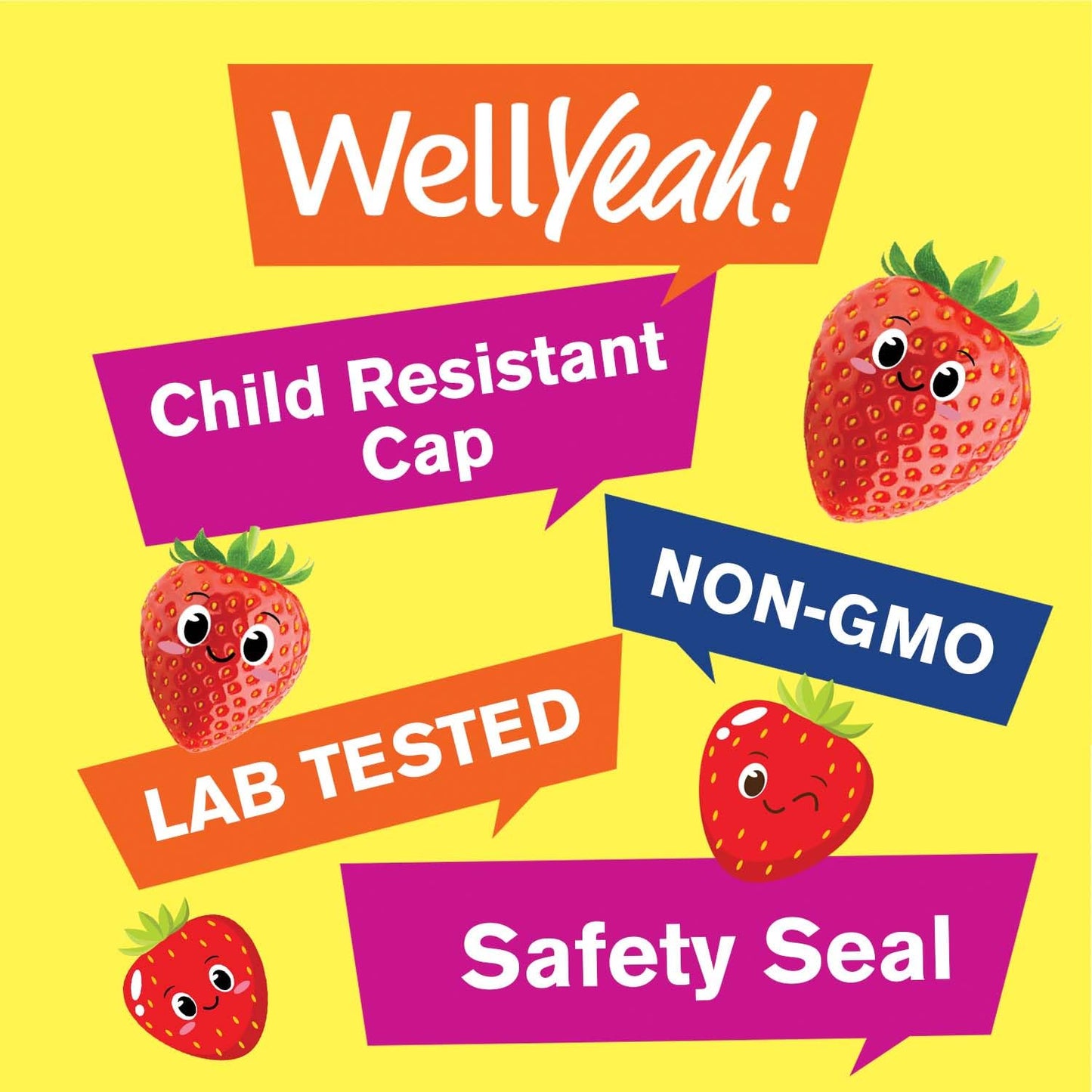 WellYeah Kids Vitamin D3 Gummies 1000 IU – Supports Bones & Immunity