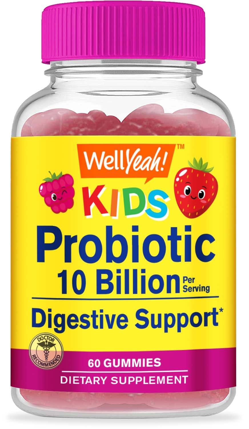 WellYeah Probiotics for Kids Gummies - 10B CFU | Gut & Immune Health