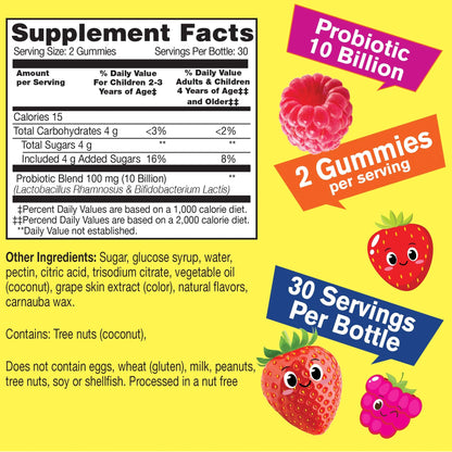 WellYeah Probiotics for Kids Gummies - 10B CFU | Gut & Immune Health