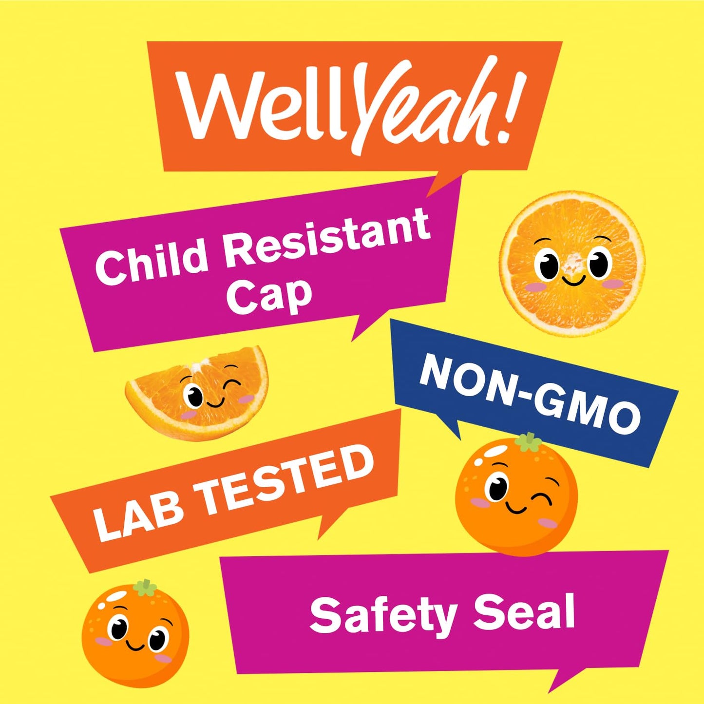 WellYeah Kids Vitamin C Gummies (250mg) – 60 Gummies (Pack of 2) | Vegan & Gluten-Free