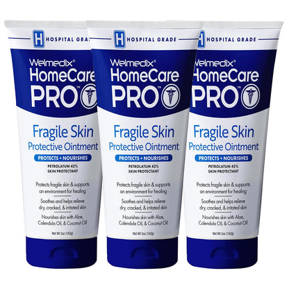 Welmedix Fragile Skin Protective Ointment | Hospital-Grade Barrier Cream with Calendula (3-Pack)