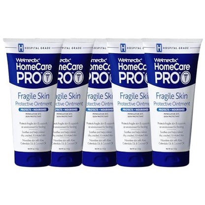 Welmedix Fragile Skin Protective Ointment | Hospital-Grade Barrier Cream with Calendula (Pack of 5)