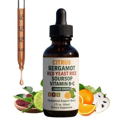 WHDEOW Citrus Bergamot Red Yeast Rice Drops - Heart & Immune Support