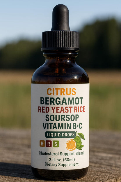WHDEOW Citrus Bergamot Red Yeast Rice Drops - Heart & Immune Support