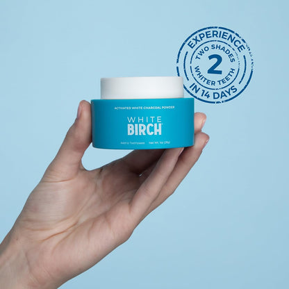 White Birch Activated Charcoal Powder – Teeth Whitening, Fluoride-Free