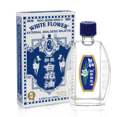 White Flower External Analgesic Balm Oil 10ml | Authentic US Import (1 Pack)