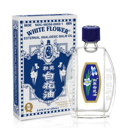White Flower External Analgesic Balm Oil 20ml – Authentic US Import