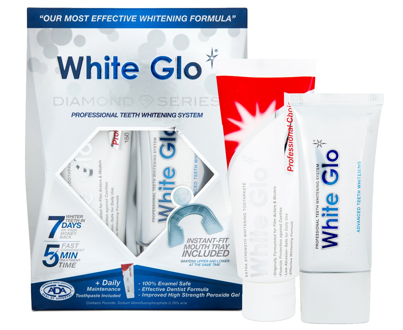 White Glo Diamond Series Advanced Whitening System – 35 Count