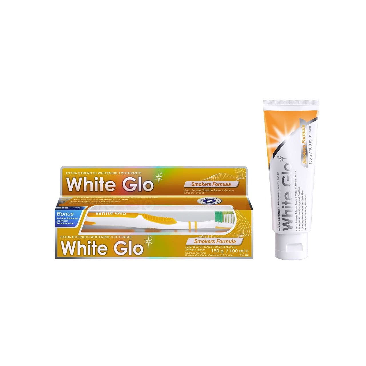 White Glo Smokers Formula Whitening Toothpaste 100ml