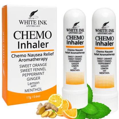 White Ink Apothecary Chemo Nausea Inhaler – Aromatherapy Relief (Drug-Free)