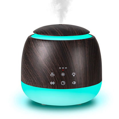 White Noise & Diffuser Sleep Sound Machine with Night Light - Deep Brown 300ml Diffuser