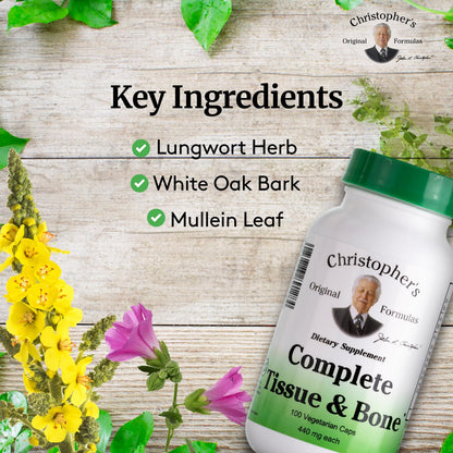 Christopher's Original Formulas Complete Tissue & Bone Formula – 100 Veg Caps