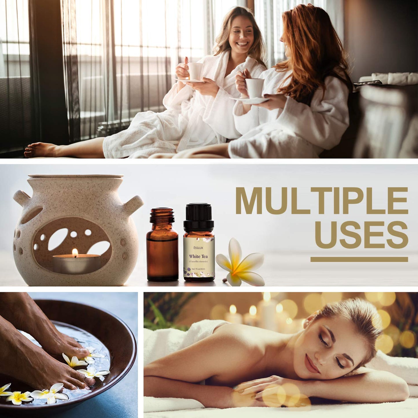 White Tea Essential Oil 30 ml | ESSLUX Aromatherapy - Diffuser & Home Fragrance
