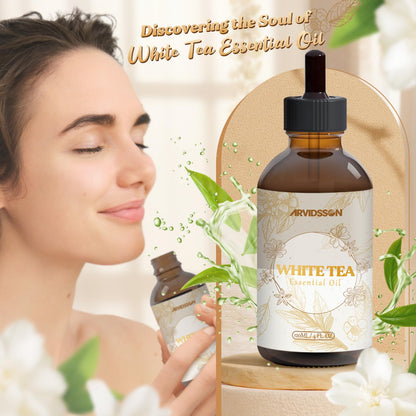White Tea Essential Oil 4 oz (120 ml) – Pure, Natural Fragrance for Diffusers, Candles & Room Sprays