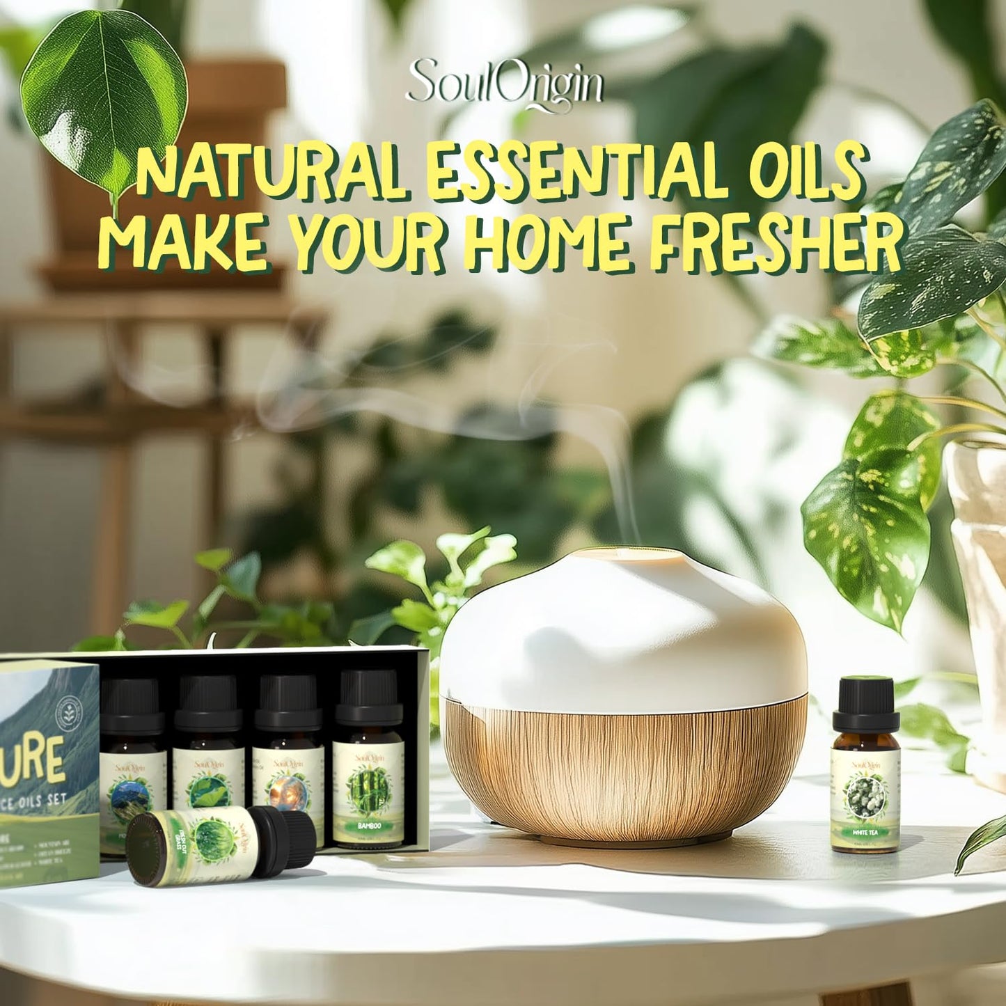 Soulorigin Nature Fragrance Oils Set – Essential Oil Gift for Diffusers & Candle Making