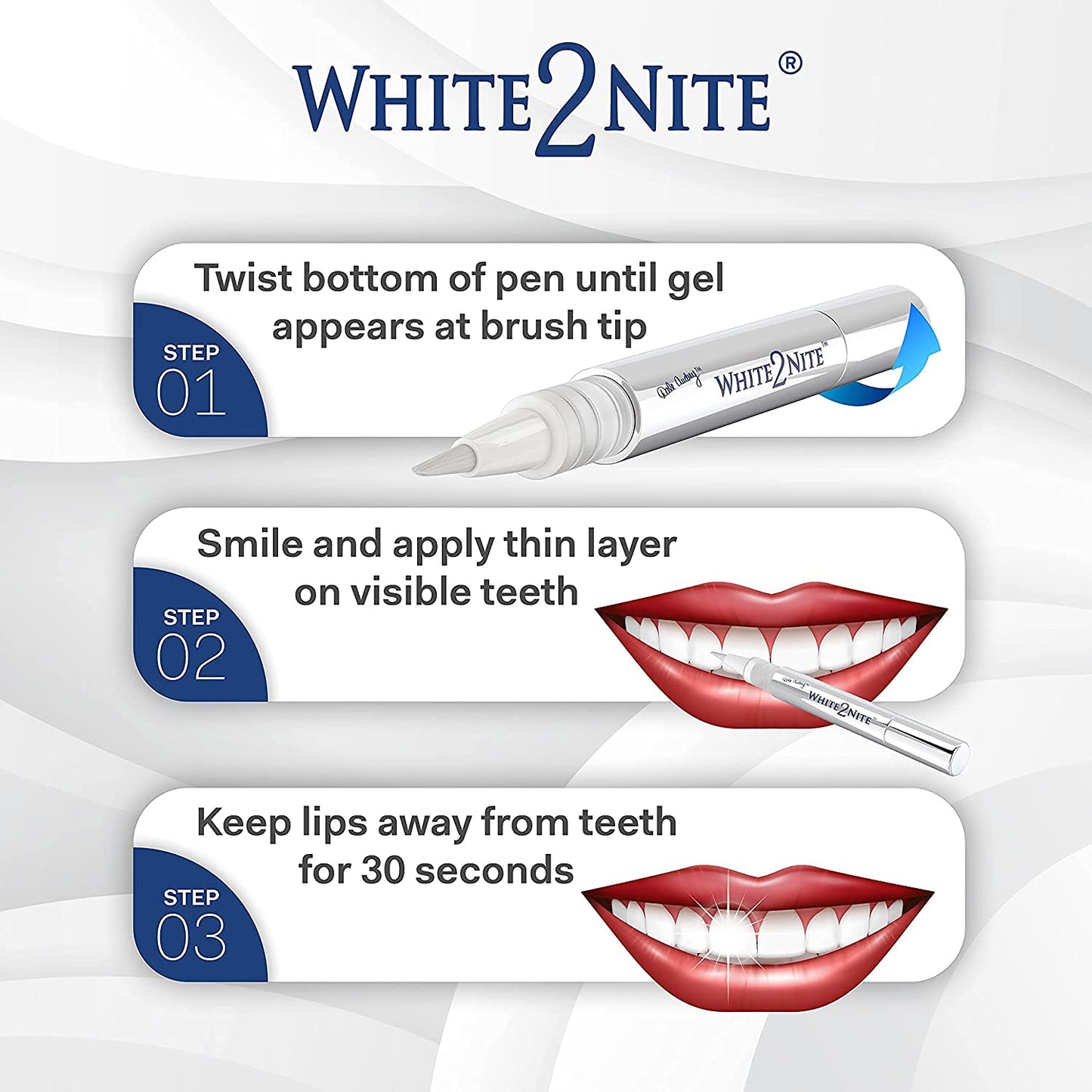 White2nite Teeth Whitening Pen | Enamel Safe, Dentist-Recommended