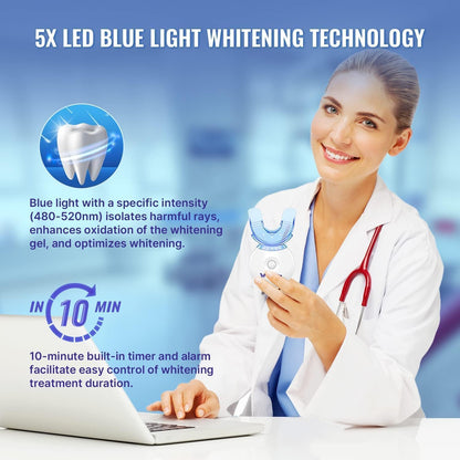Whitebite Pro Teeth Whitening Kit – Sensitive Teeth, Enamel Safe, LED System