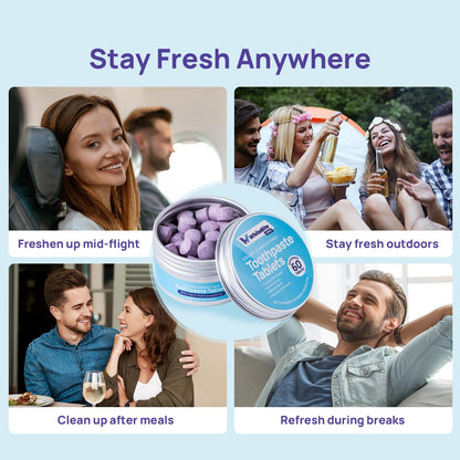 Whitebite Pro Toothpaste Tablets: Nano HA, Fluoride-Free, 60 Tabs