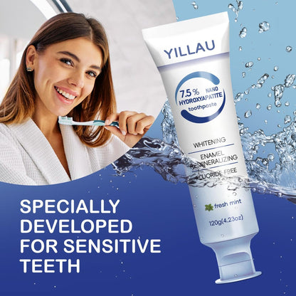 Nano Hydroxyapatite Toothpaste 7.5% – Fluoride-Free, Enamel Protection, Whitening