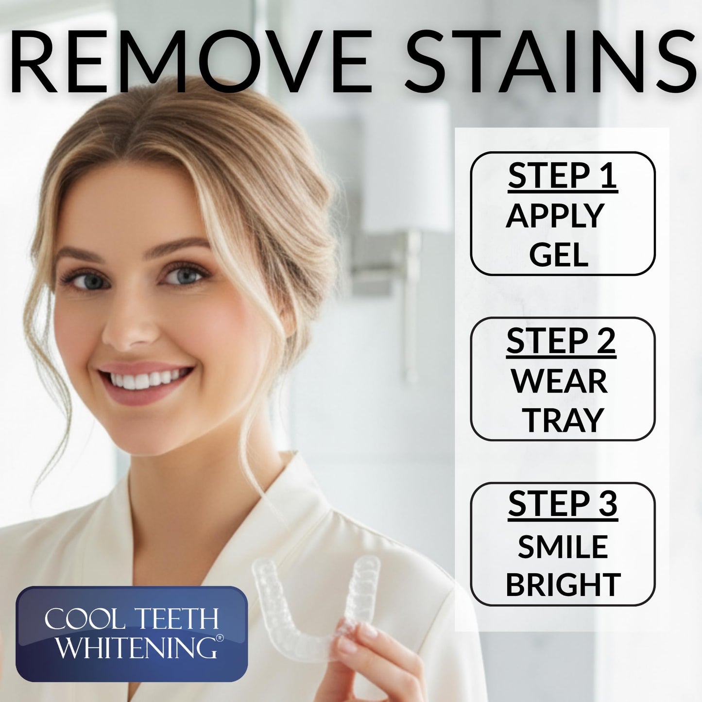 Teeth Whitening Kit – 4 Syringes (3ml) 44% Carbamide Peroxide | Vegan & Gluten-Free