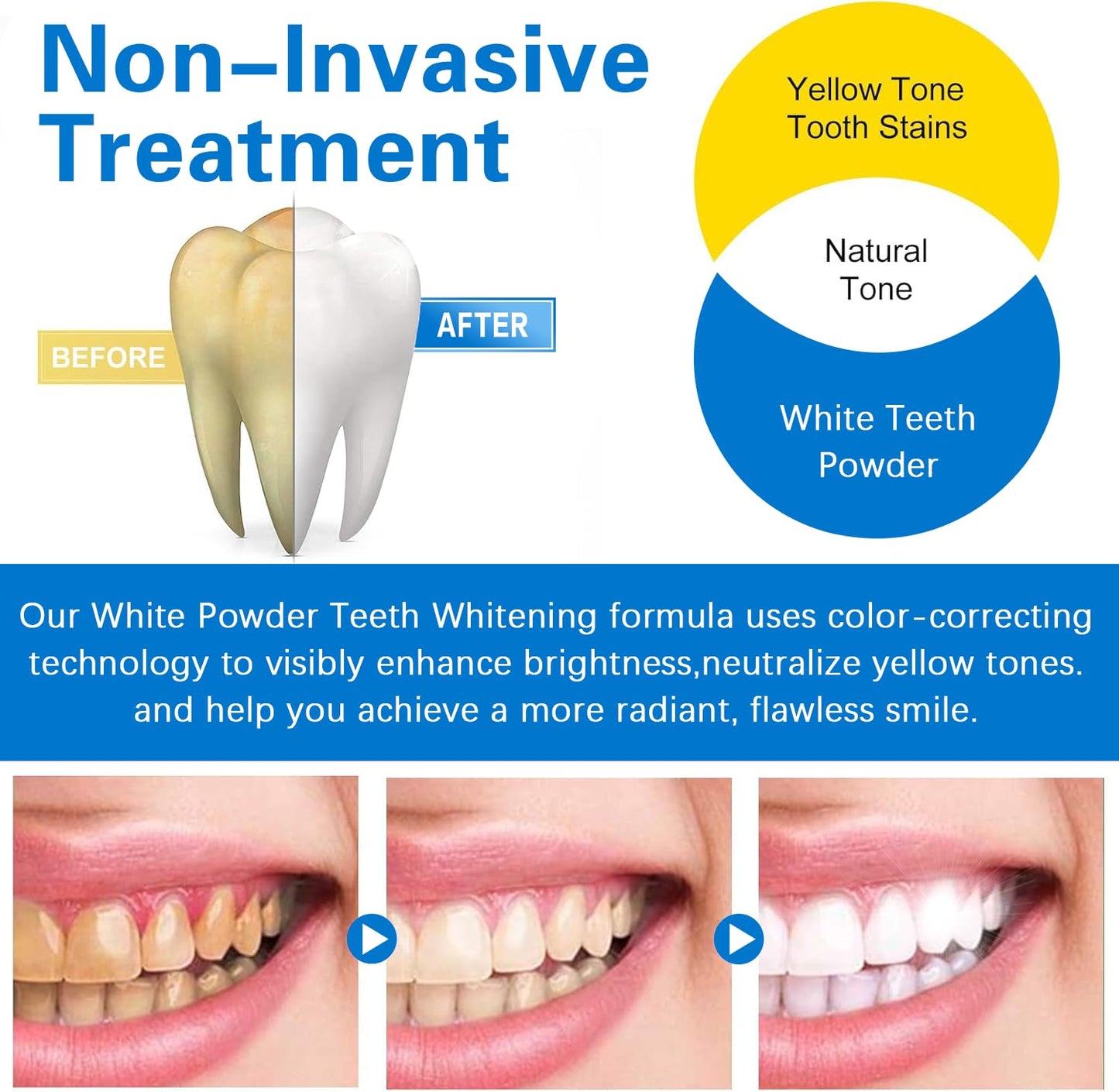 2 PCS Teeth Whitening Powder – No Sensitivity, Enamel-Safe