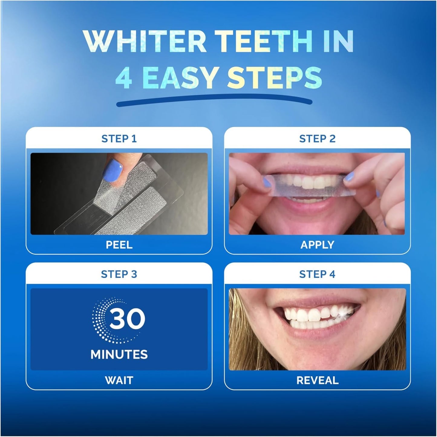 Whitening Strips for Sensitive Teeth – Enamel Safe, Peroxide-Free & Coconut Oil