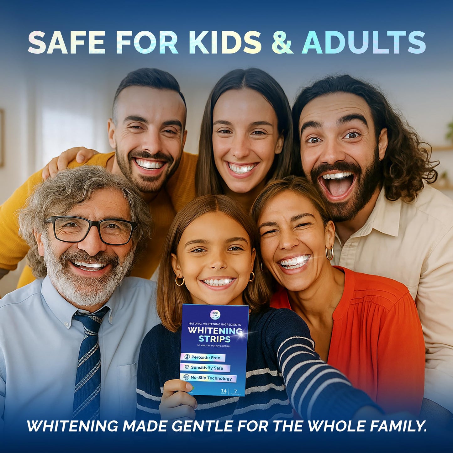 Whitening Strips for Sensitive Teeth – Enamel Safe, Peroxide-Free & Coconut Oil