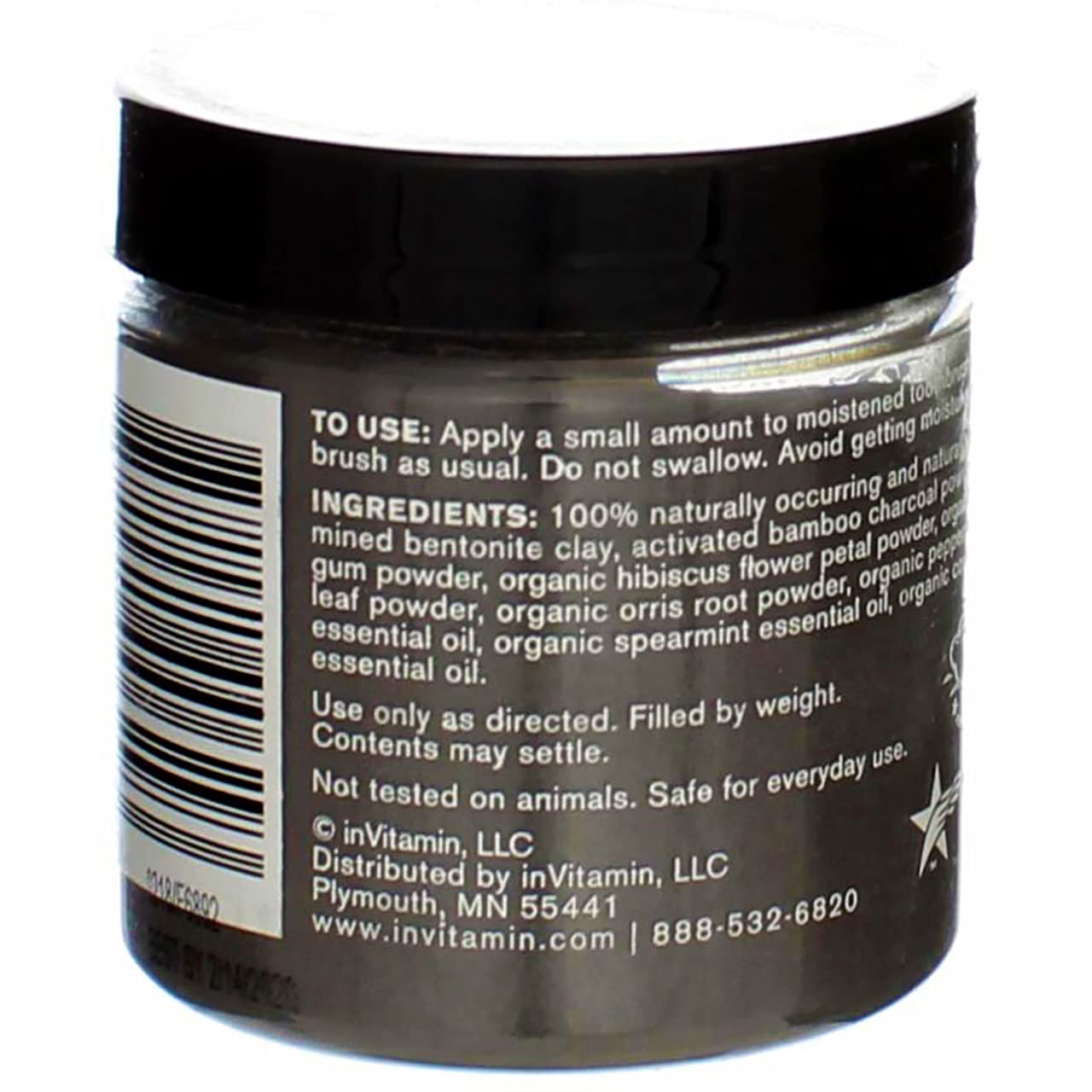 Whitening Tooth Powder with Activated Charcoal – Cool Peppermint
