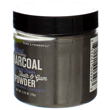 Whitening Tooth Powder with Activated Charcoal – Cool Peppermint