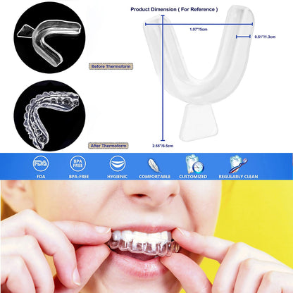 14pcs Dental Whitening Trays – Thermoform Mouth Tray Kit, BPA-Free & Reusable