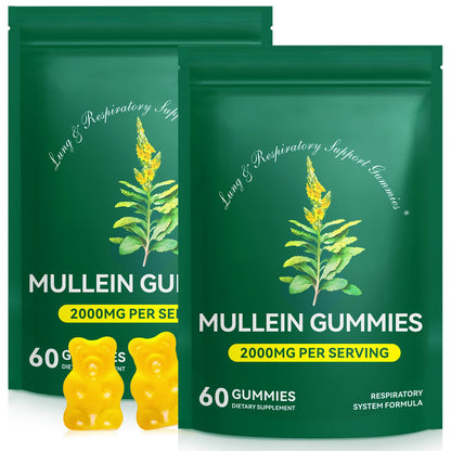 WHLH & Well-Being Mullein Leaf Gummies 2-Pack